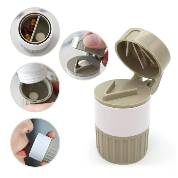 4IN1 MEDICINE CRUSHER, 4-in-1 Medicine Cutter, Crusher, Storage Box for Pills(2106)