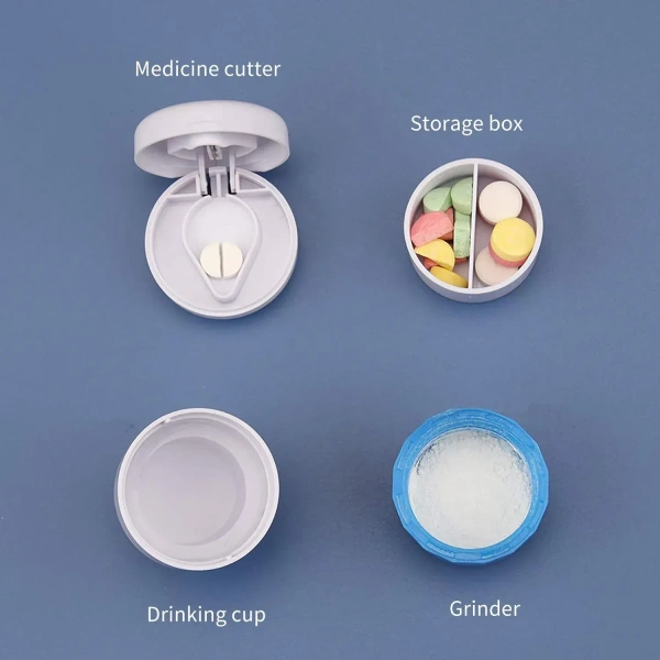 4IN1 MEDICINE CRUSHER, 4-in-1 Medicine Cutter, Crusher, Storage Box for Pills(2106)