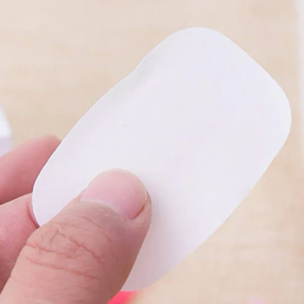 20PCS PAPER SOAP, Travel Paper Soap Sheet with Mini Box (20 Sheets in a Pack Approx / Mix Color) (2034)
