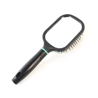 HAIR COMB WITH MIRROR, Hair Comb with Mirror – 2-in-1 Portable Grooming Tool(2440)