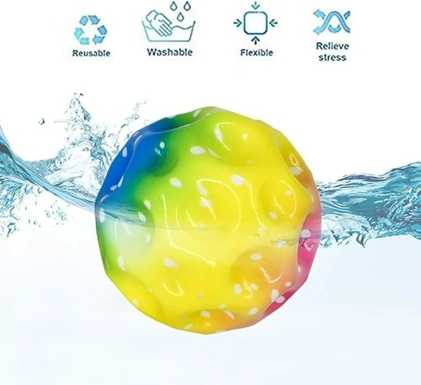 MOON BALL, High Bounce Rubber Ball for Outdoor Play