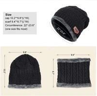 2IN1 WOOLEN CAP - 2 Set, 2-in-1 Woolen Cap Set – Warmth & Style in Every Wear (708) - Black Color