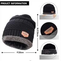 2IN1 WOOLEN CAP - 2 Set, 2-in-1 Woolen Cap Set – Warmth & Style in Every Wear (708) - Black Color