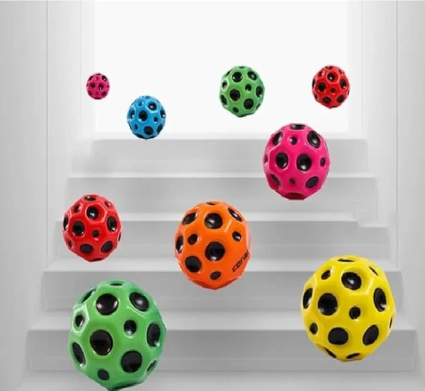 MOON BALL, High Bounce Rubber Ball for Outdoor Play