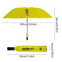 Bottle Shape Mini Compact Foldable Umbrella with Plastic Case  (533)