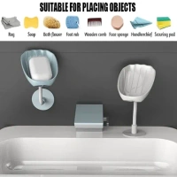 WALL SOAP HOLDER "Wall Mounted Soap Holder for Shower - Compact Soap Organizer" (981)