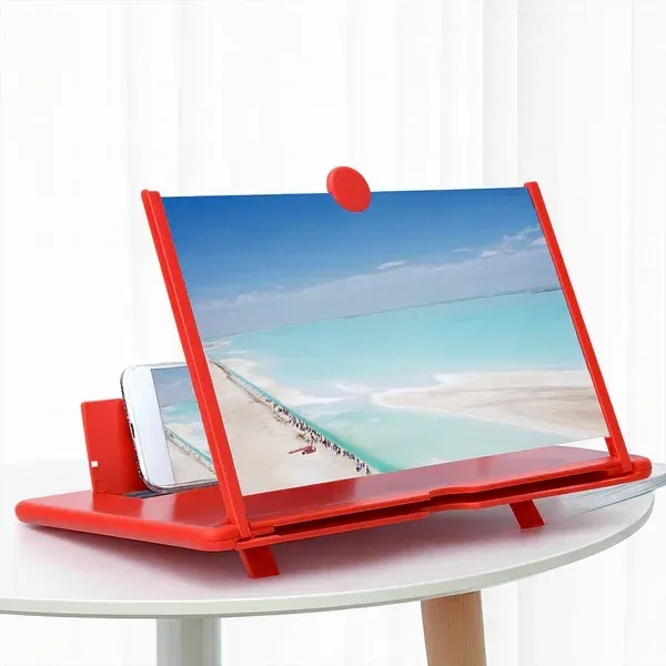 MOBILE PHONE VIDEO AMPLIFIRE, Portable 5D HD Mobile Screen Magnifier Stand – 8.5 Inch Foldable Phone Holder with Clear Optical Lens for Hands-Free Video Viewing, Reading & Gaming (No Power Needed)(174)