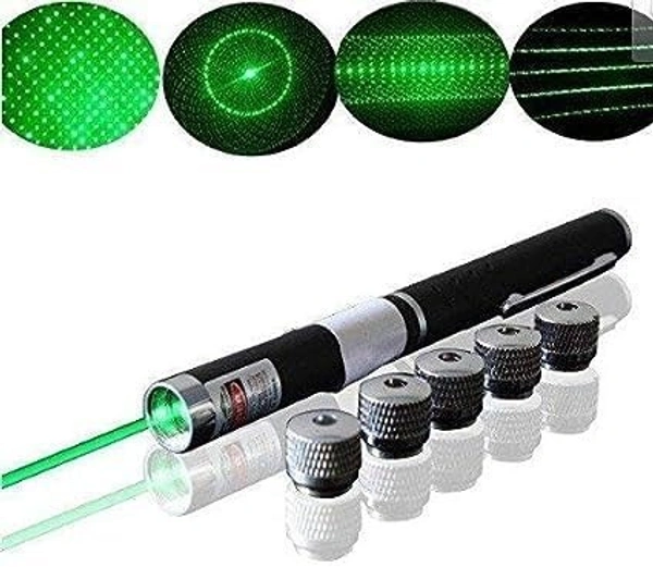 5IN1 GREEN LASER, 5-in-1 Green Laser Presenter Remote – PowerPoint Presentation Pen with Disco Pointer & Multi-Function Control(2452)