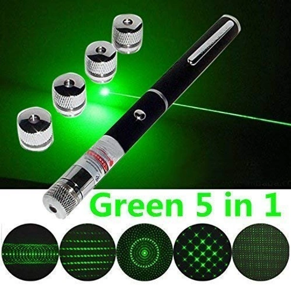 5IN1 GREEN LASER, 5-in-1 Green Laser Presenter Remote – PowerPoint Presentation Pen with Disco Pointer & Multi-Function Control(2452)