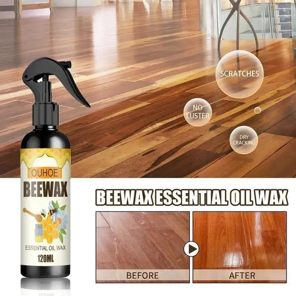 FURNITURE POLISH Natural Micro-Molecular zed Beeswax Spray Furniture Polish, Beeswax For Wood Beeswax Spray For Wood Floors, Furniture Care, Used for Floor Table Chair Home Furniture to Shine and Protect 120ML  (1864)