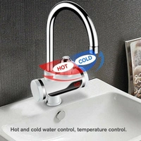 ELECTRIC HEATING FAUCET Stainless Steel LED Digital Display Instant Heating Electric Water Heater Faucet Tap, Geyser (1846)