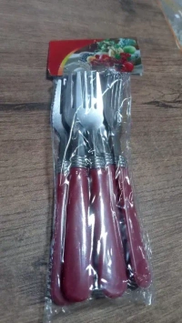 6PCS FORK Stainless Steel Forks With Comfortable Grip Dining Fork Set Of 6 Pcs (1597)