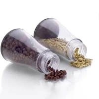 6PCS JAR SET WITH STAND, 6-Piece Plastic Spice Jar Set with Stand   (2044A)     