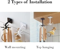 2PC ROTATABLE HOOK, 2PC Rotatable Hook: Versatile and Durable Hanging Solution (765)