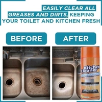 KITCHEN FOAM CLEANER kitchen Cleaner Spray Oil & Grease Stain Remover Stove & Chimney Cleaner Spray Non-Flammable Nontoxic Magic Degreaser Spray for Kitchen Gas Stove Cleaning Spray for Gril (1895)