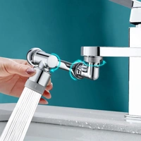 FAUCET HEAD EXTENDER BIG SPLASH FAUCET FILTER FAUCET, 1080 ROTATING FAUCET SPRAYER HEAD DOUBLE O-RING DESIGN, MOVABLE TAP WATER SAVING, SINK AERATOR EXTENDER FOR BATHROOM KITCHEN ( Loose ) (1929)