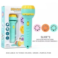 MINI PROJECTOR TORCH Mini Projector Torch  Portable LED Flashlight with Projector Function, Compact and Versatile (1780)