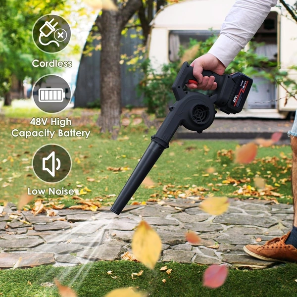 2IN1 ELECTRIC LEAF BLOWER 2-in-1 Electric Leaf Blower Leaf Blower and Vacuum Leaf Blower Leaf Blower VACUUM CLEANER (1919) - Black