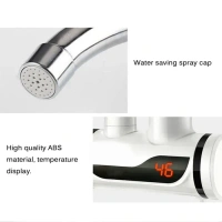 ELECTRIC HEATING FAUCET Stainless Steel LED Digital Display Instant Heating Electric Water Heater Faucet Tap, Geyser (1846)
