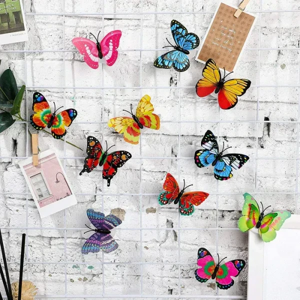 BUTTERFLY DECORATION LIGHT The Butterfly 3D Night Lamp Comes With 3D Illusion Design Suitable For Drawing Room, Lobby.N (Loose)