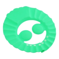 BABY SHOWER CAP Adjustable Safe Soft Bathing Baby Shower Hair Wash Cap For Children, Baby Bath (331) - Yellow