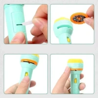 MINI PROJECTOR TORCH Mini Projector Torch  Portable LED Flashlight with Projector Function, Compact and Versatile (1780)