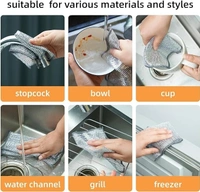 5PCS DISHWASH TOWEL Non Scratch Dish Wash Cloth Two Layer Mesh Wire Cloth for Kitchen Reusable Non Scratch Wire Dish Cloth Multipurpose Wire Dishwashing Rags for Wet and Dry Cleaning Scrubber Dish Cloth (3) (1774)