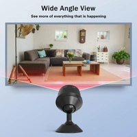 MINI WIFI CAMERA - Hidden Detector - "HD 1080P Portable Home Security with Night Vision and Motion Activation Function" (1739) - Black
