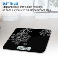 BATHROOM SCALE Digital Weight Scale for body weight, LCD Panel, Electronic Weighing scale with thick tempered glass, High Precision Sensors accurate weight machine (702)