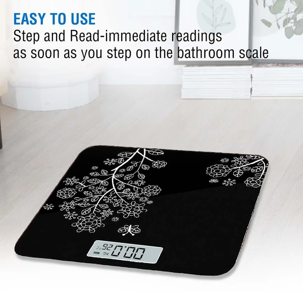 BATHROOM SCALE Digital Weight Scale for body weight, LCD Panel, Electronic Weighing scale with thick tempered glass, High Precision Sensors accurate weight machine