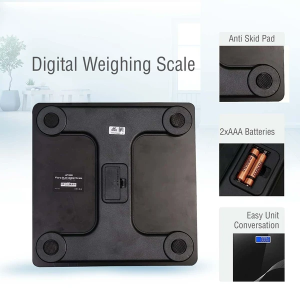 BATHROOM SCALE Digital Weight Scale for body weight, LCD Panel, Electronic Weighing scale with thick tempered glass, High Precision Sensors accurate weight machine