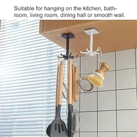2PC ROTATABLE HOOK, 2PC Rotatable Hook: Versatile and Durable Hanging Solution (765)
