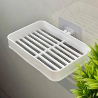 SOAP DISH HOLDER Bathroom & Kitchen Soap Holder: Self-Adhesive (Plastic Box) (1938)
