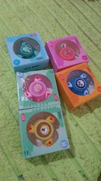 LED SPINNER BRACELET LED Light & Spinning Slap Kids Cartoon Bracelet Wrist Band (1 Pc / Mix Design) (1818)