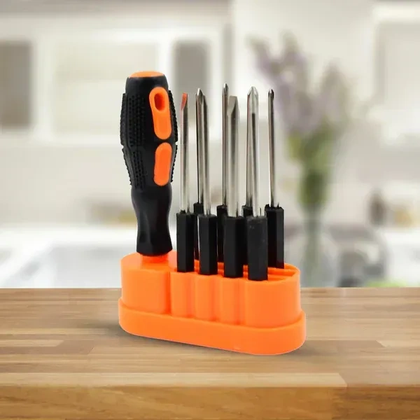 SCREW DRIVER SET, 8-in-1 Screwdriver Set – Multipurpose Compact Tool Kit with Interchangeable Bits(1602)