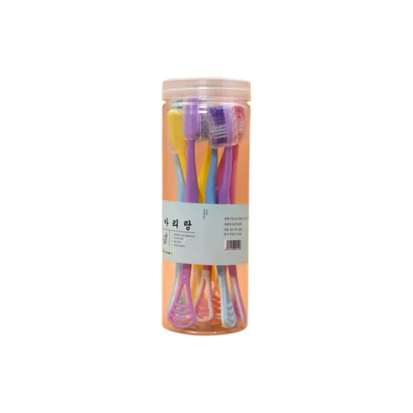 8PCS 2IN1 TOOTHBRUSH, 8PCS 2-in-1 Toothbrush Set with Case – Travel-Friendly & Hygienic(2132)