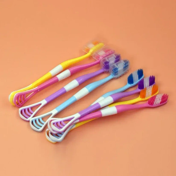 8PCS 2IN1 TOOTHBRUSH, 8PCS 2-in-1 Toothbrush Set with Case – Travel-Friendly & Hygienic(2132)