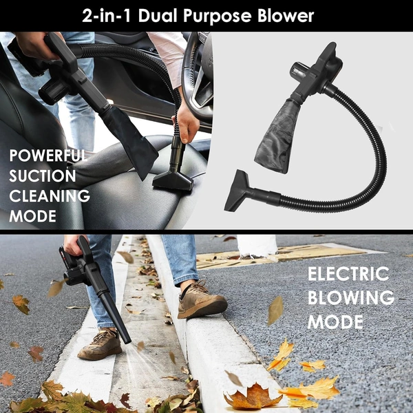 2IN1 ELECTRIC LEAF BLOWER 2-in-1 Electric Leaf Blower Leaf Blower and Vacuum Leaf Blower Leaf Blower VACUUM CLEANER (1919) - Black