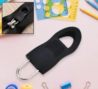 2PCS ZIPPER PULL TAB, 2PCS Zipper Pull Tabs – Easy Replacement for Bags & Clothing (1814) - Black