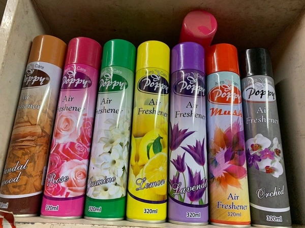 AIR FRESHENER POPPY 320ML, Aero care Poppy Mix Flavor Freshener - 320ml | Room Fragrant Spray | A Wave of Freshnes     (587)     - Pack of 1, Mix Fragrant