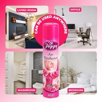 AIR FRESHENER POPPY 320ML, Aero care Poppy Mix Flavor Freshener - 320ml | Room Fragrant Spray | A Wave of Freshnes     (587)     - Pack of 1, Mix Fragrant