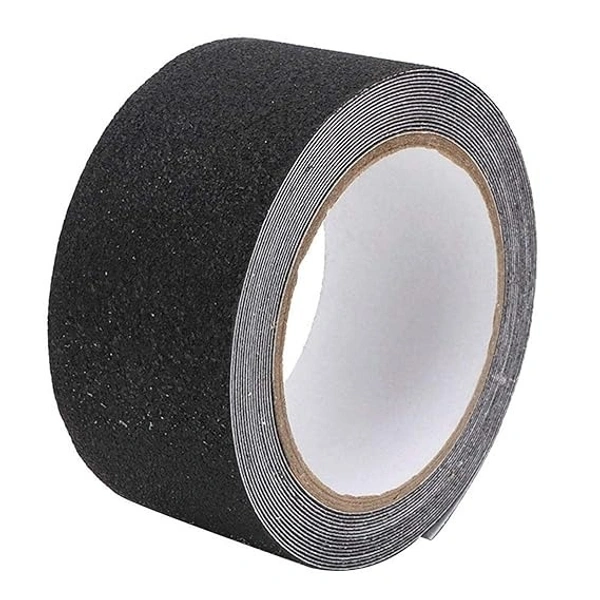 ANTI SLIP TAP 5CM X 5M, Anti Slip Tapes High Traction Grips Adhesive Sticky Backed Non Slip Safety Floor Black Color(1737b)