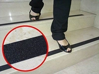 ANTI SLIP TAP 5CM X 5M, Anti Slip Tapes High Traction Grips Adhesive Sticky Backed Non Slip Safety Floor Black Color(1737b)
