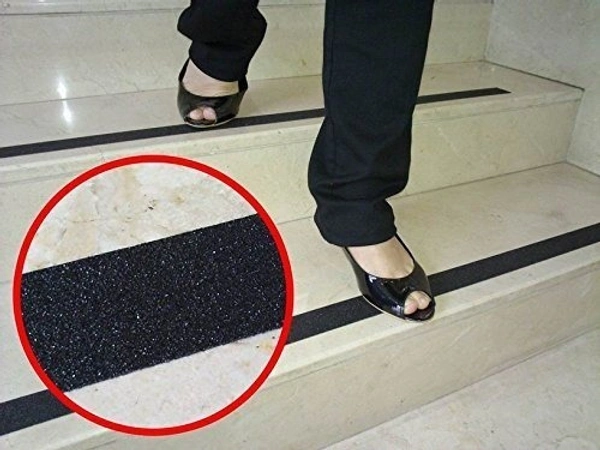 ANTI SLIP TAP 5CM X 5M, Anti Slip Tapes High Traction Grips Adhesive Sticky Backed Non Slip Safety Floor Black Color(1737b)