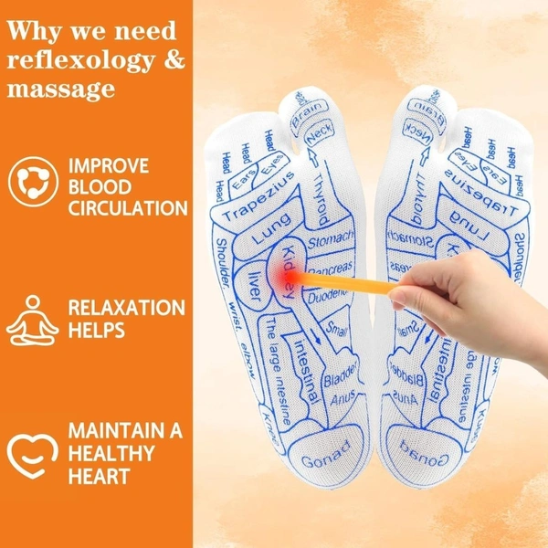 ACUPRESSURE SOCKS, Acupressure Reflexology Socks – Foot Therapy for Relaxation & Wellness(2144)