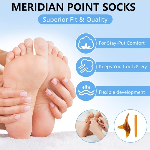 ACUPRESSURE SOCKS, Acupressure Reflexology Socks – Foot Therapy for Relaxation & Wellness(2144)