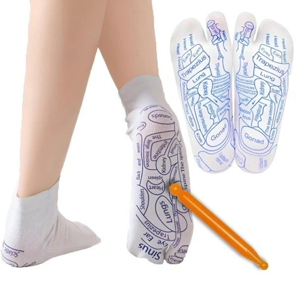 ACUPRESSURE SOCKS, Acupressure Reflexology Socks – Foot Therapy for Relaxation & Wellness(2144)