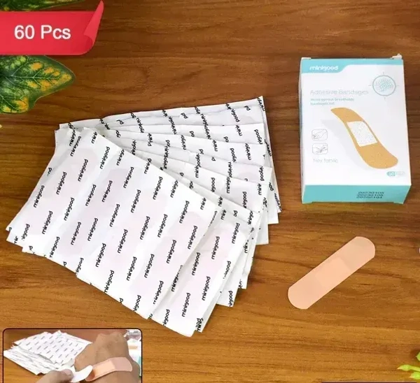 60PCS BANDAGES, Waterproof Adhesive Bandages – Creative Plasters for Wound Protection (60 Pcs Set)(2591)