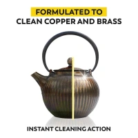 200ML METAL CLEANER, All Metal Cleaner & Polisher – Multipurpose Metal Protectant for Brass, Copper, Silver, Stainless Steel & More(26751)