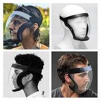 TRANS. FACE SHIELD MASK, Anti-Fog Full Face Shield | Upgraded Transparent Cycling Mask, Impact & Wind Resistant, Adjustable Fit for Outdoor & Kitchen Use(2549)